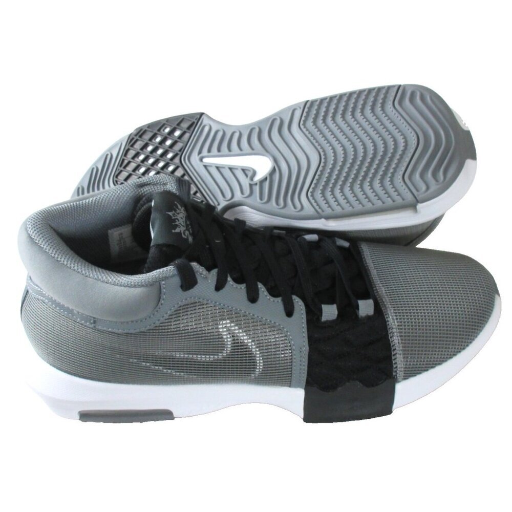 Nike Men's Lebron Witness VIII Basketball Shoes Cool Grey White Black Sizes NIB - Picture 2 of 5